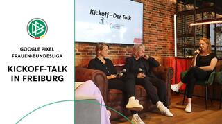 Google Pixel Frauen-Bundesliga: Kickoff-Talk in Freiburg