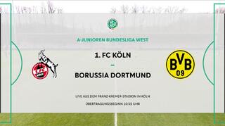 A-Junioren-Bundesliga:  1.FC Köln - Borussia Dortmund